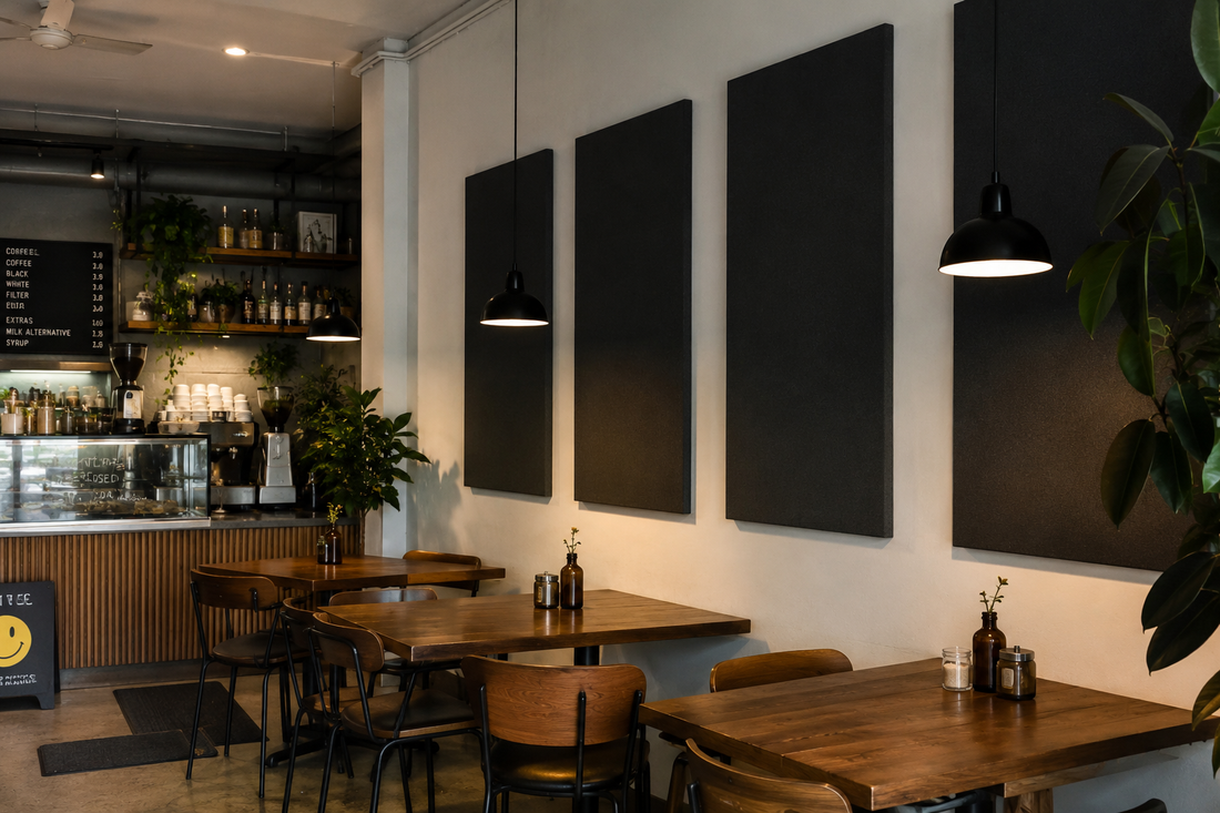Acoustic Panel Installation - East Melbourne Café