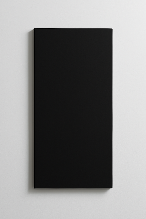 Fabric Wrapped Acoustic Panel 1200x600x25mm NRC 0.95 - Black or White - Melbourne Install or Single Panel