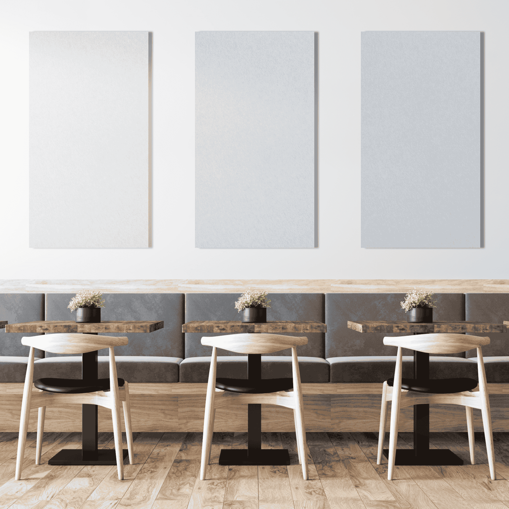 Fabric Wrapped Acoustic Panel 1200x600x25mm NRC 0.95 - Black or White - Melbourne Install or Single Panel
